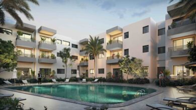 PISCINE NUIT Appartements scaled - Héritage Immobilier dévoile "Bianca", un nouveau projet résidentiel haut standing en bord de mer à Skhirat