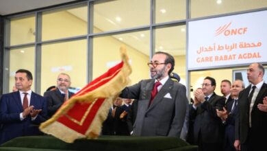 SM Le Roi scaled - SM le Roi lance à Rabat les travaux de réalisation de la Ligne à Grande Vitesse Kénitra-Marrakech