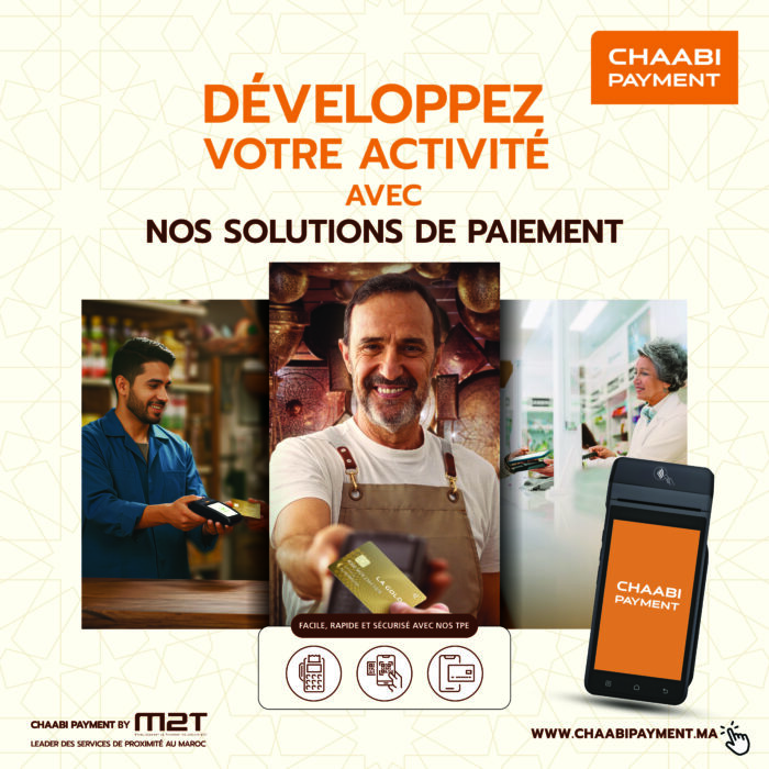 Visuel VF scaled - M2T lance « Chaabi Payment » pour faciliter les paiements multicanaux