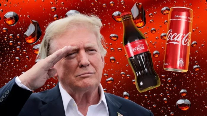 trump coca scaled - Trump applaudit : Coca-Cola revient au sucre de canne aux États-Unis